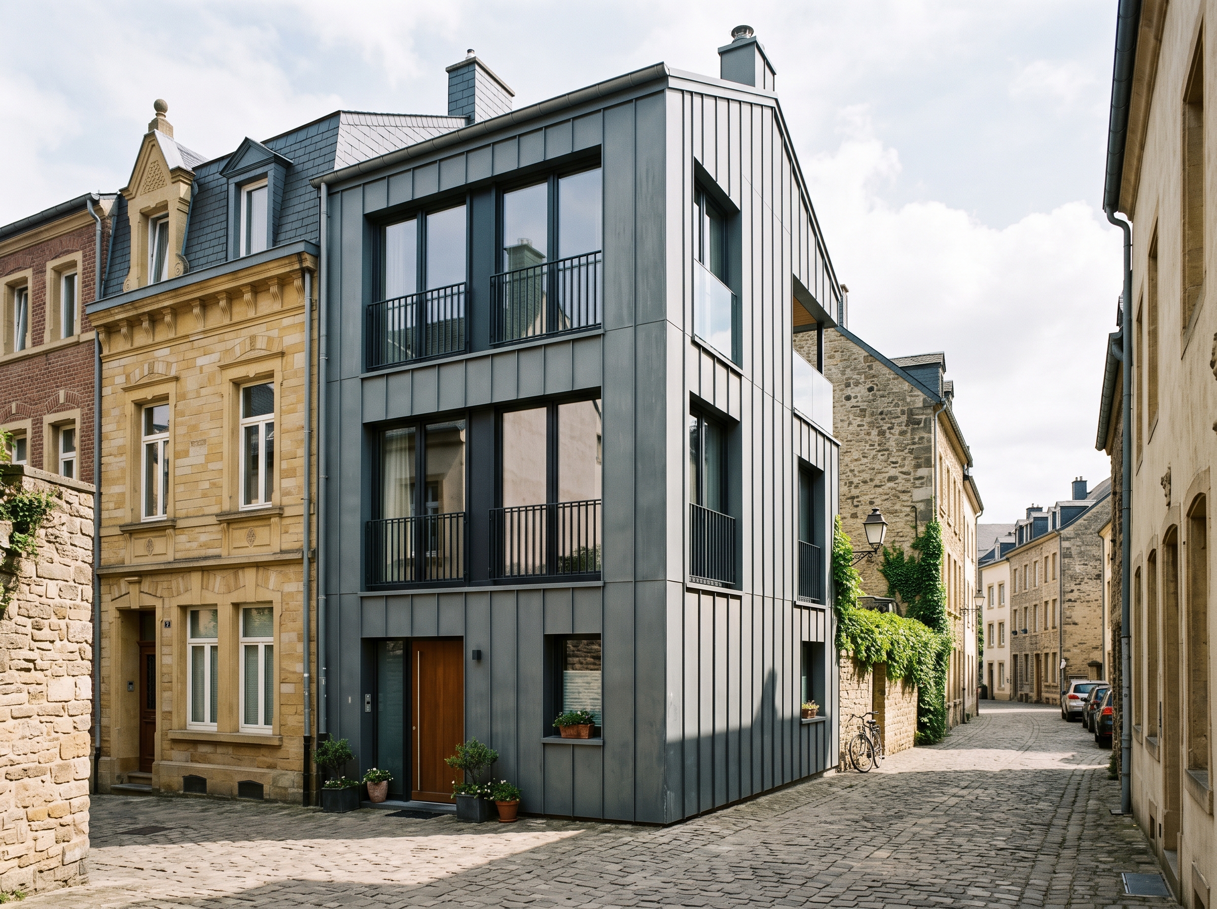 Résidence bardage zinc Esch-sur-Alzette